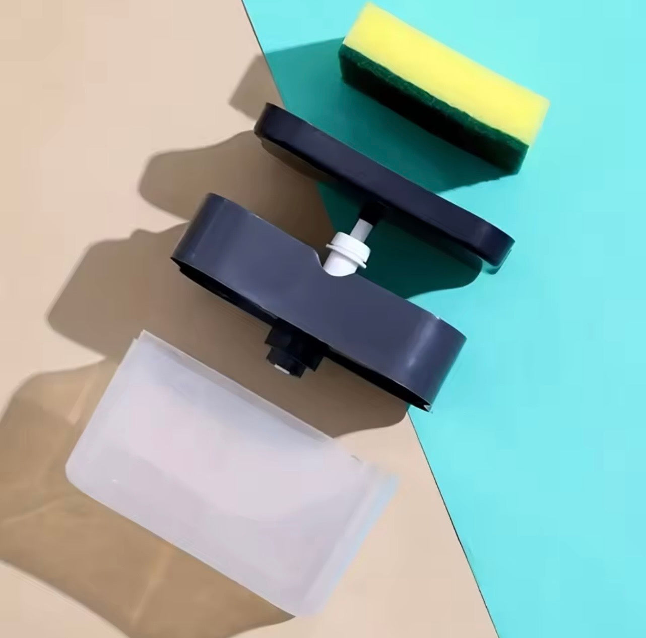 2-in-1 Soap Dispenser with Sponge