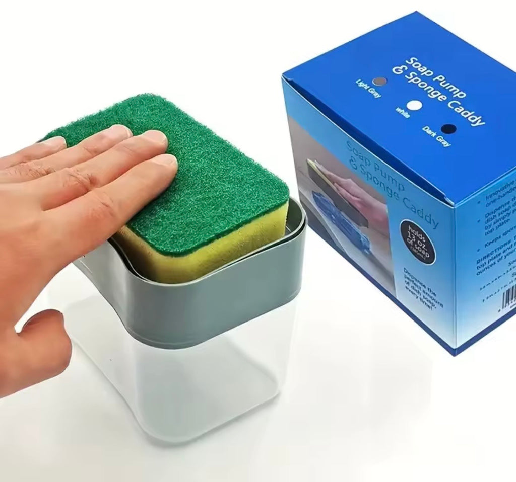2-in-1 Soap Dispenser with Sponge