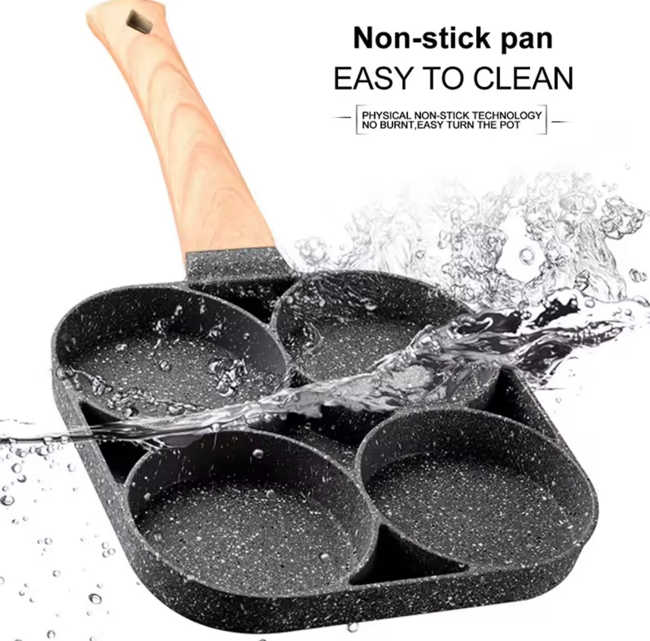 4-Cup Nonstick Egg Frying Pan