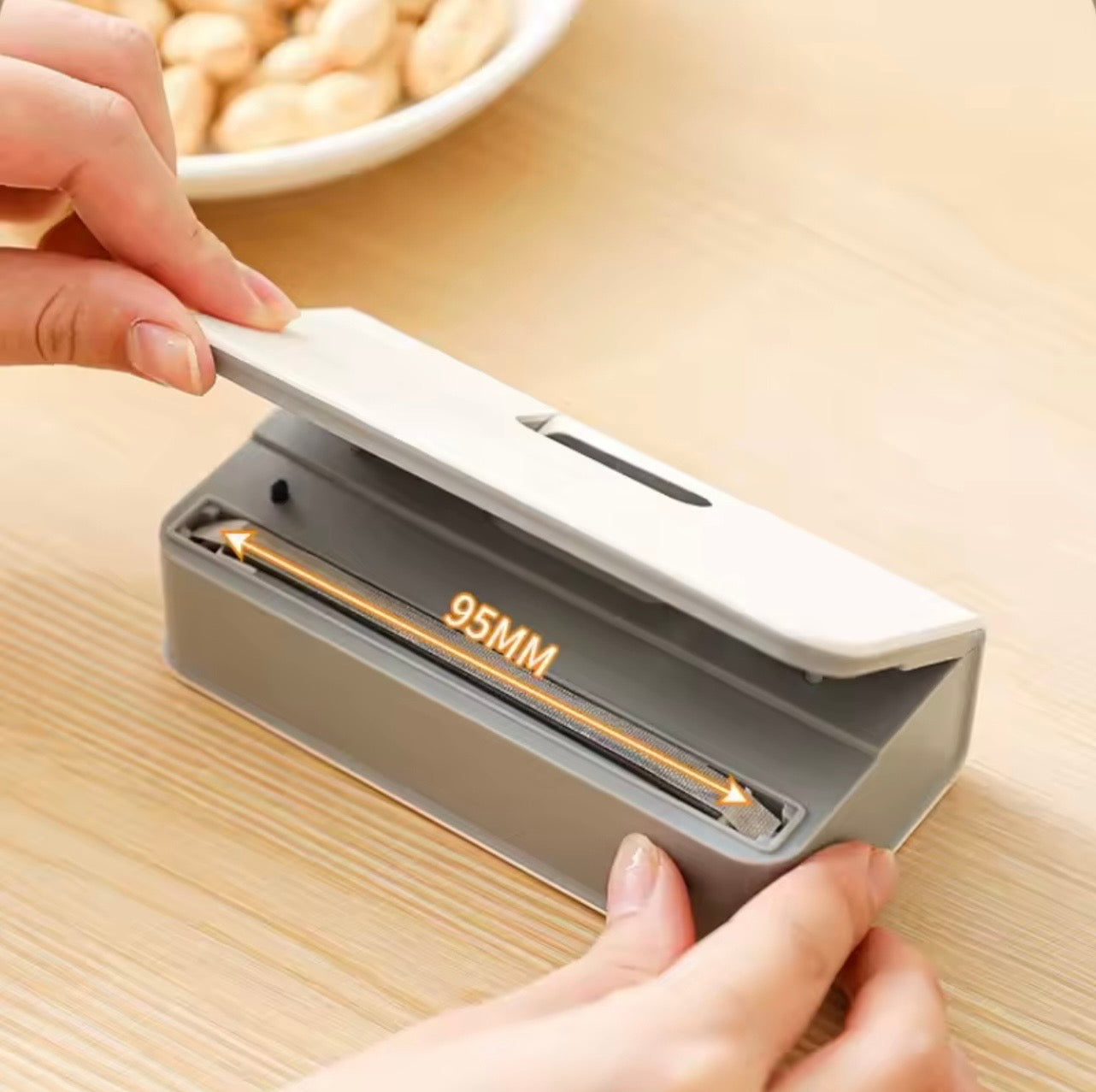 Portable USB Rechargeable Bag Sealer with Digital Display | Mini Heat Sealer for Food