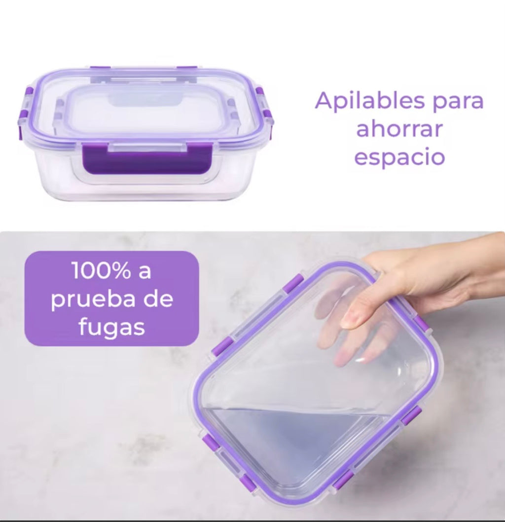 24-Piece Glass Airtight Food Storage Containers with Lids