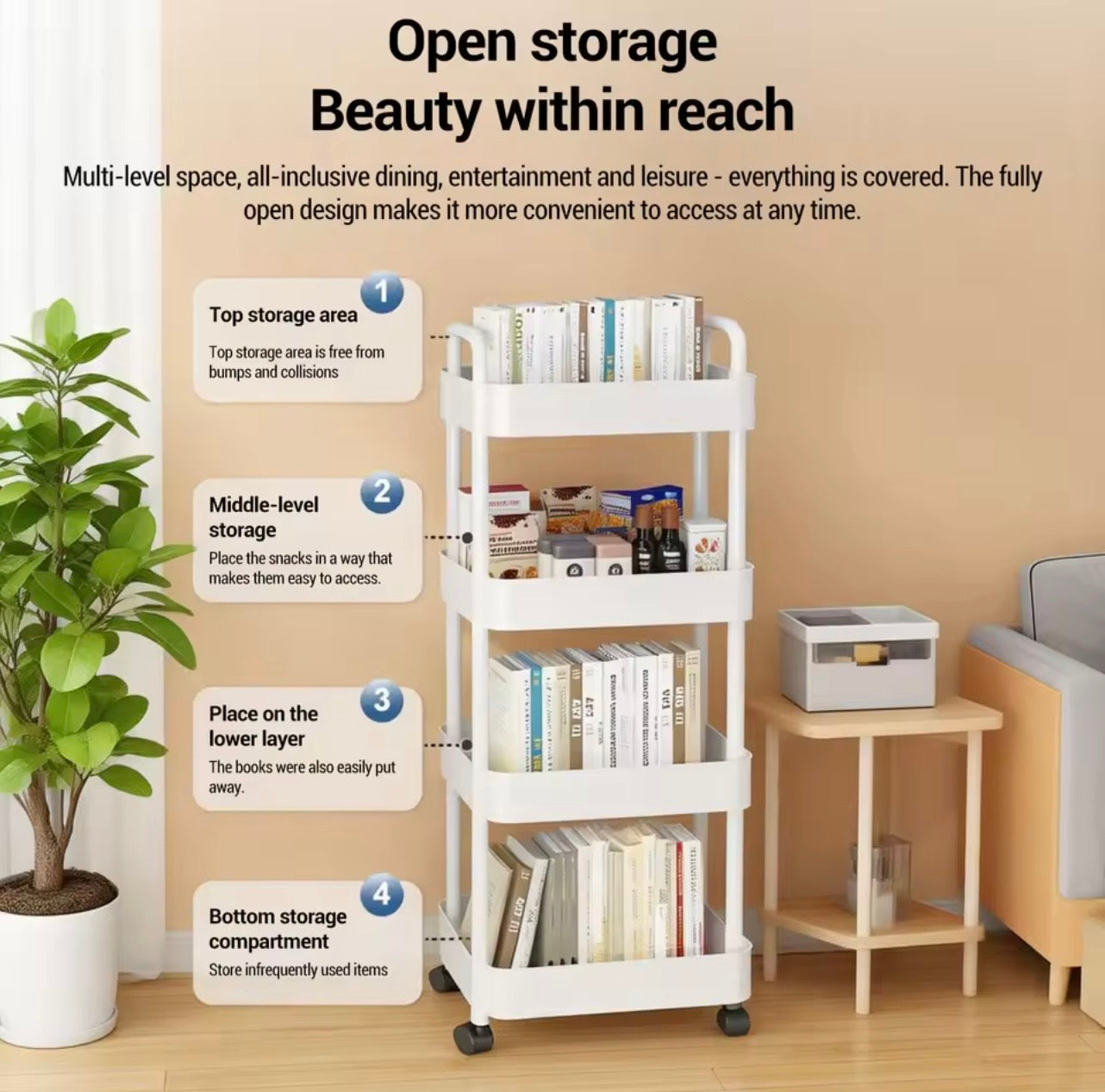Mobile Kitchen Storage Rack