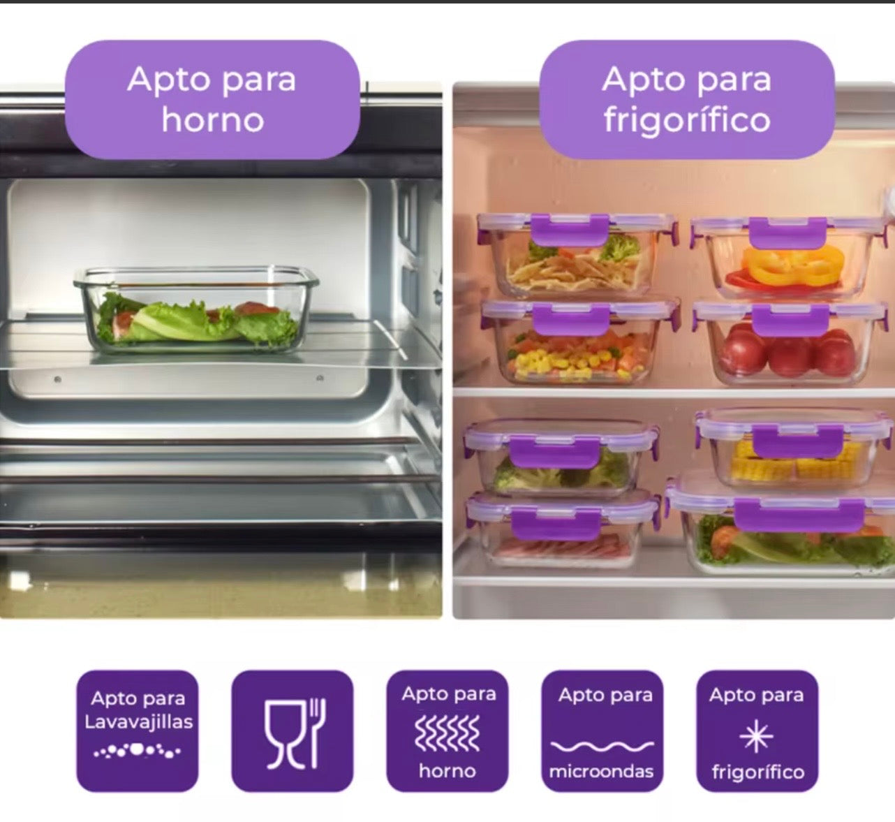 24-Piece Glass Airtight Food Storage Containers with Lids