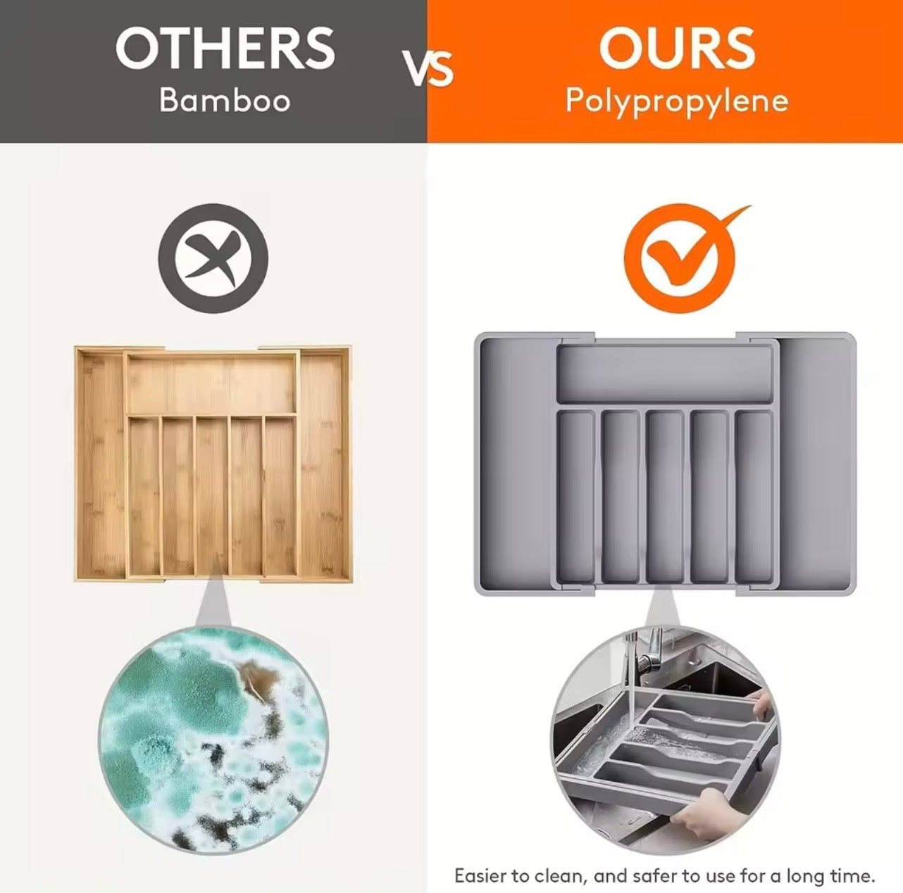 Expandable Kitchen Drawer Organizer