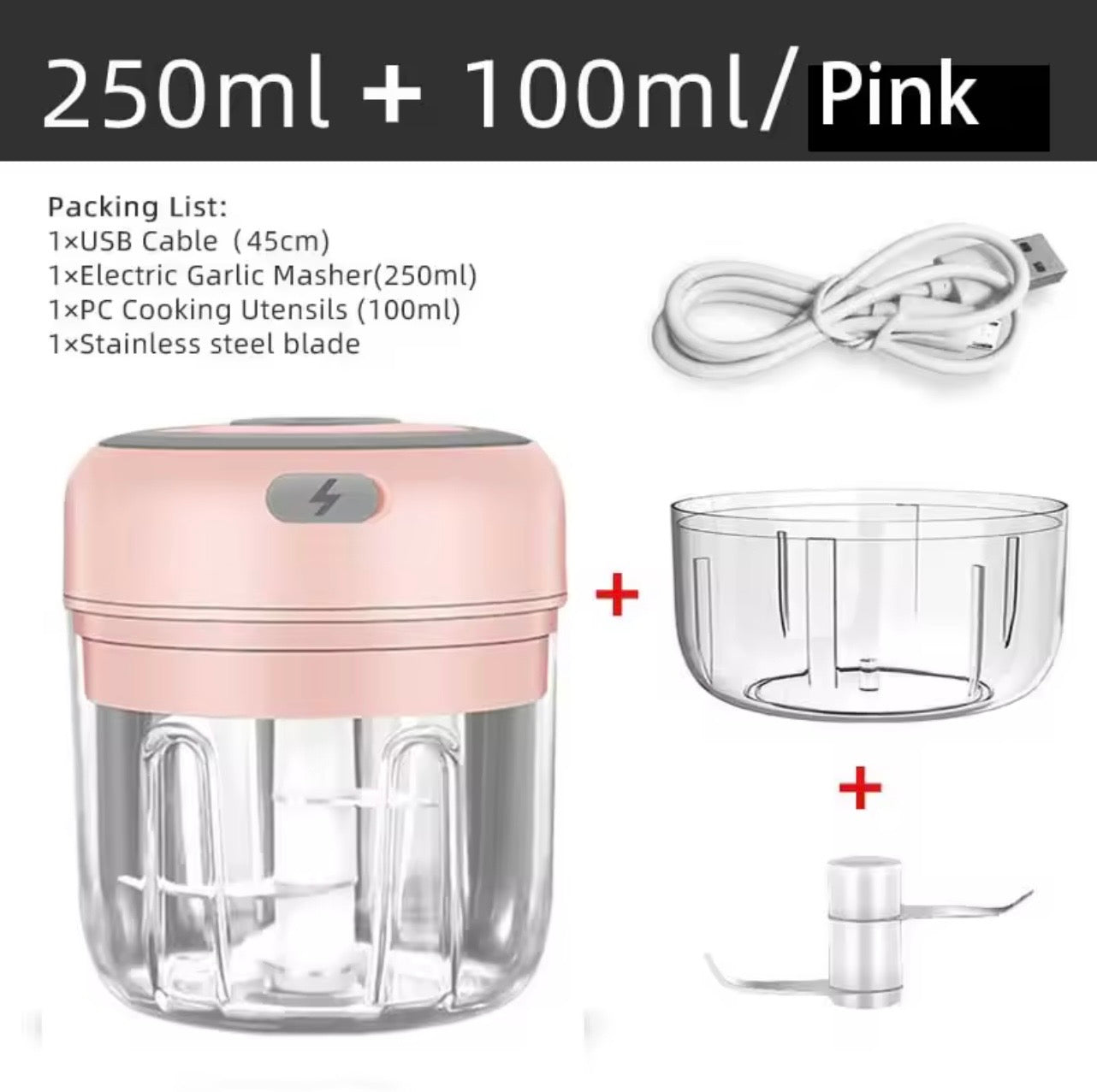 USB Wireless Electric Food Chopper | 100ml–250ml