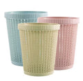 Modern Woven Trash Can with Lid – Stylish, Durable & Functional