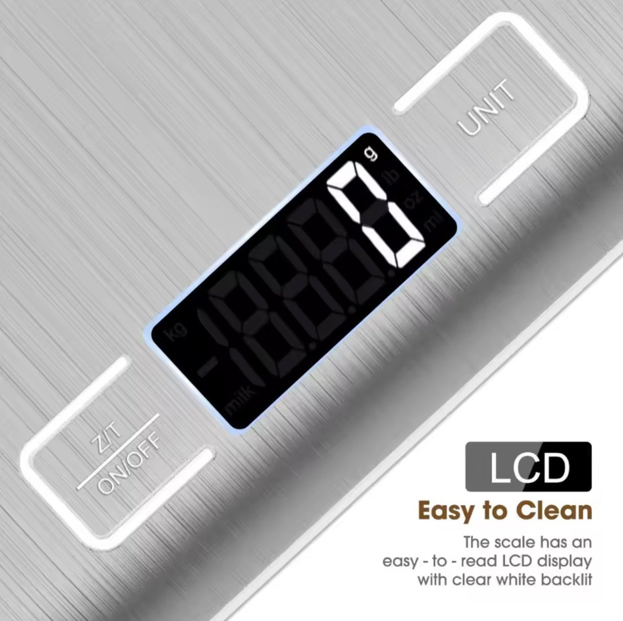 Digital Kitchen Food Scale – High Precision 10kg/22lb with LCD Display & Tare Function