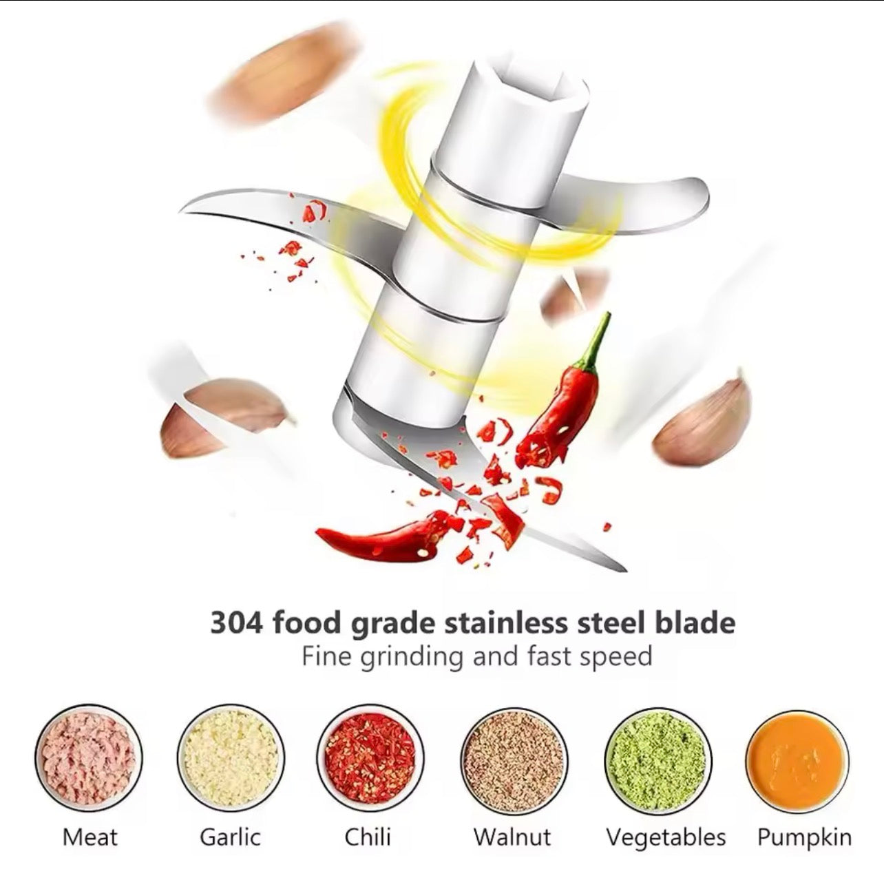 USB Wireless Electric Food Chopper | 100ml–250ml