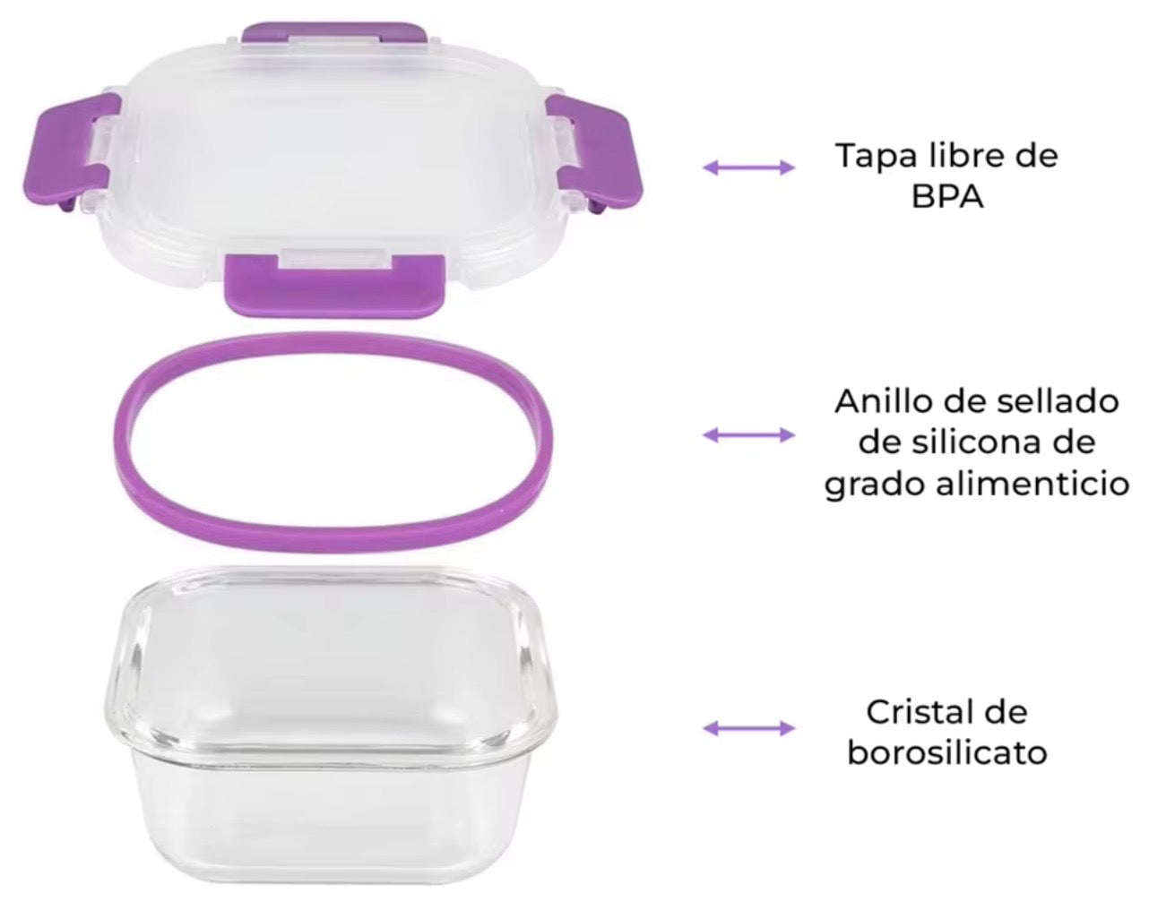 24-Piece Glass Airtight Food Storage Containers with Lids