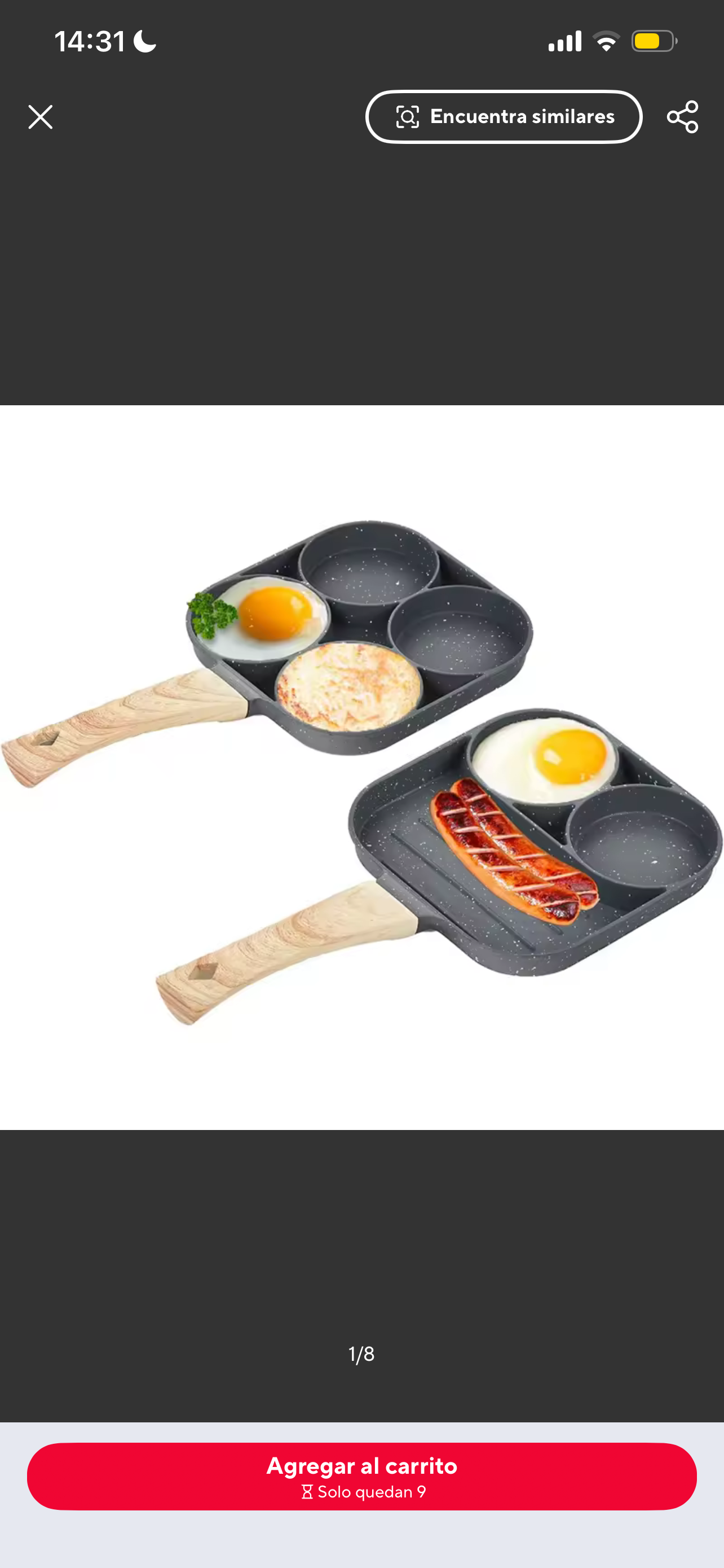 4-Cup Nonstick Egg Frying Pan