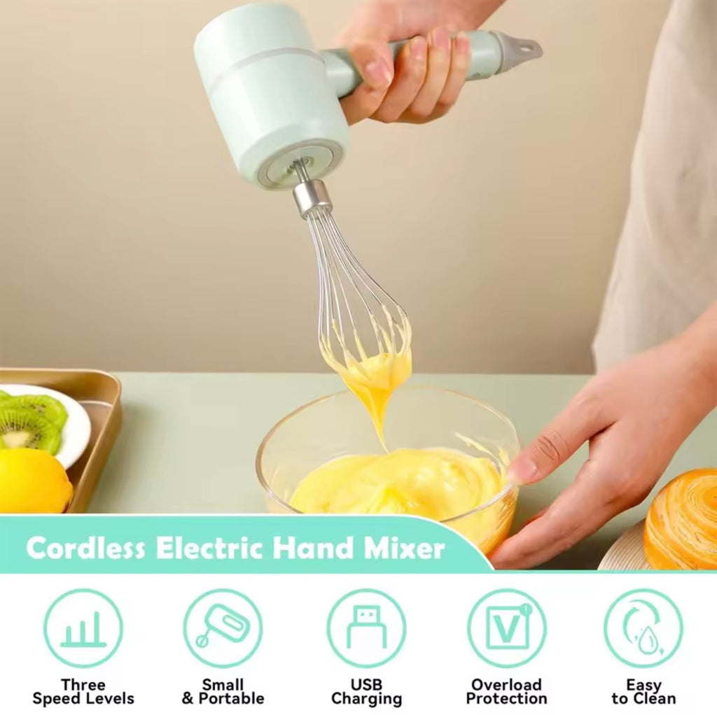 3-in-1 Wireless Electric Hand Mixer
